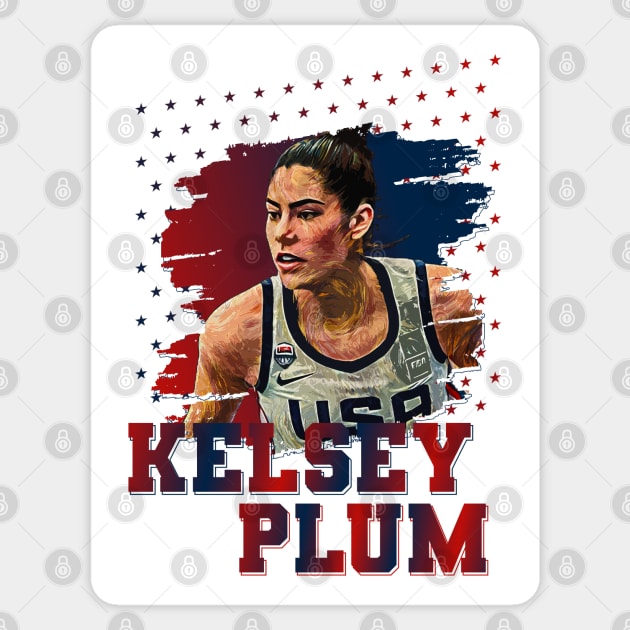 kelsey plum | USA | Basketball Sticker by Aloenalone